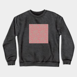 Bamboo forest- teal on salmon Crewneck Sweatshirt